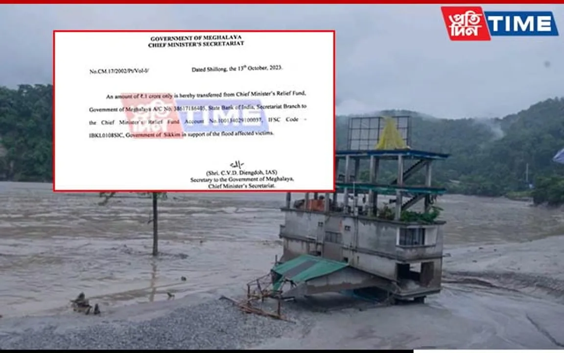 Meghalaya Govt Provides Rs 1 Crore Assistance to Flood-Hit Sikkim