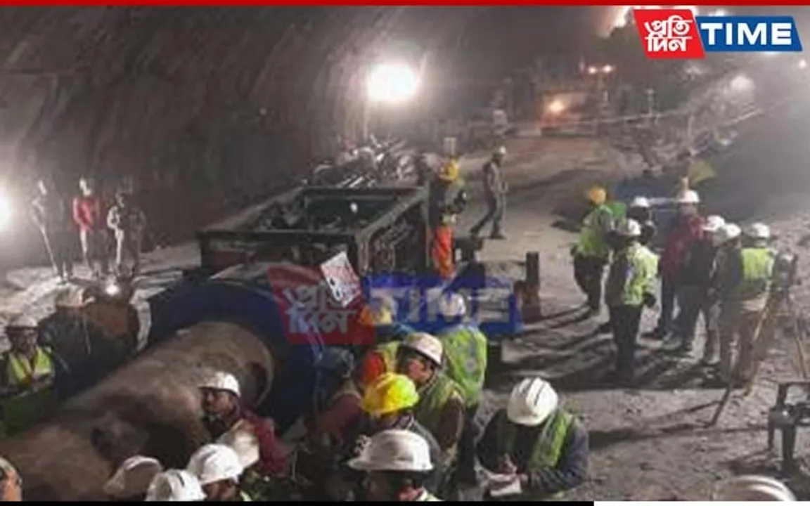 Uttarakhand Tunnel Collapse: 25 Meters Drilled Through Rubble on Day 6 for Rescue Operation