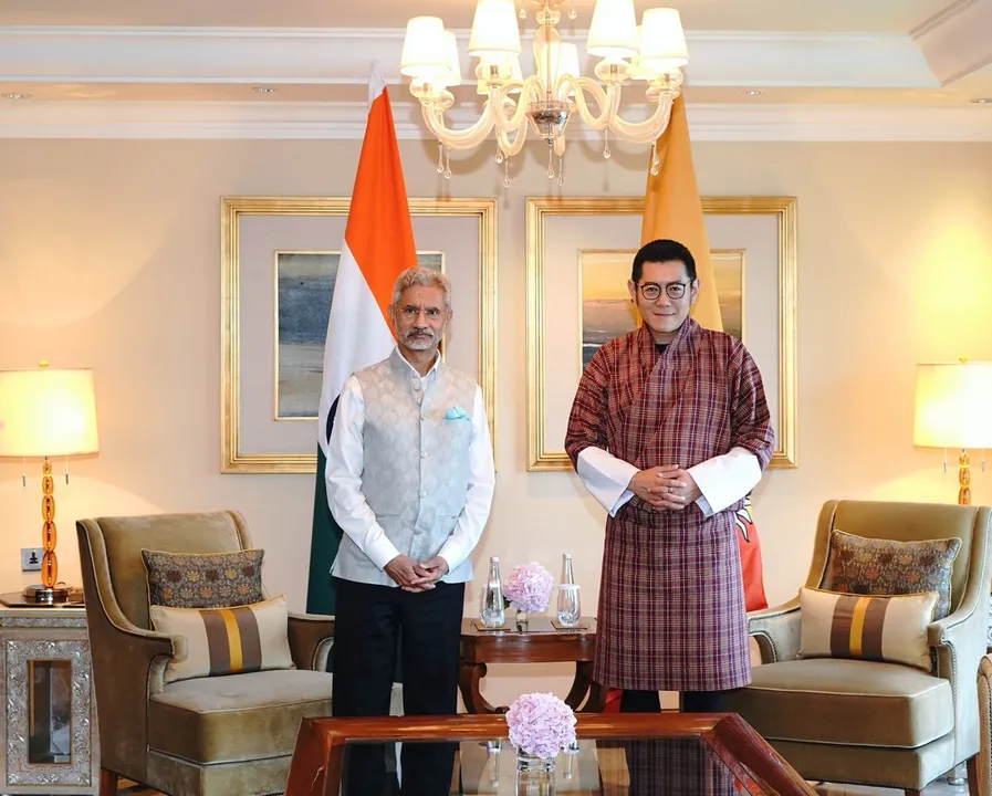 Bhutan King Meets EAM Jaishankar in Delhi; Scheduled to Meet PM Modi