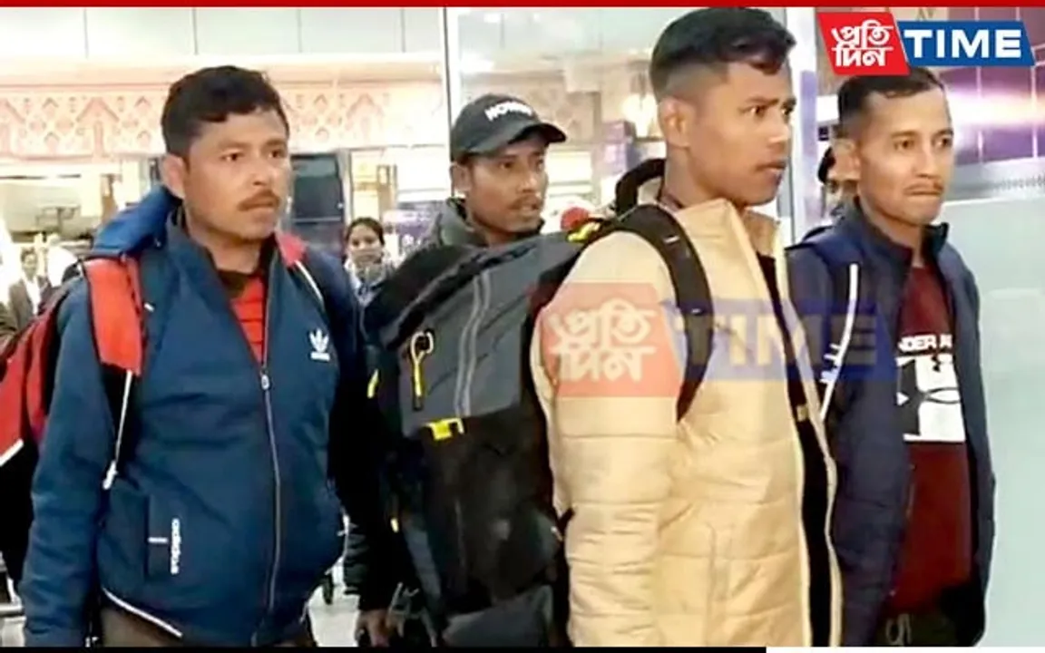 2 Assam Workers Rescued from Uttarkashi Tunnel Arrive at Guwahati Airport