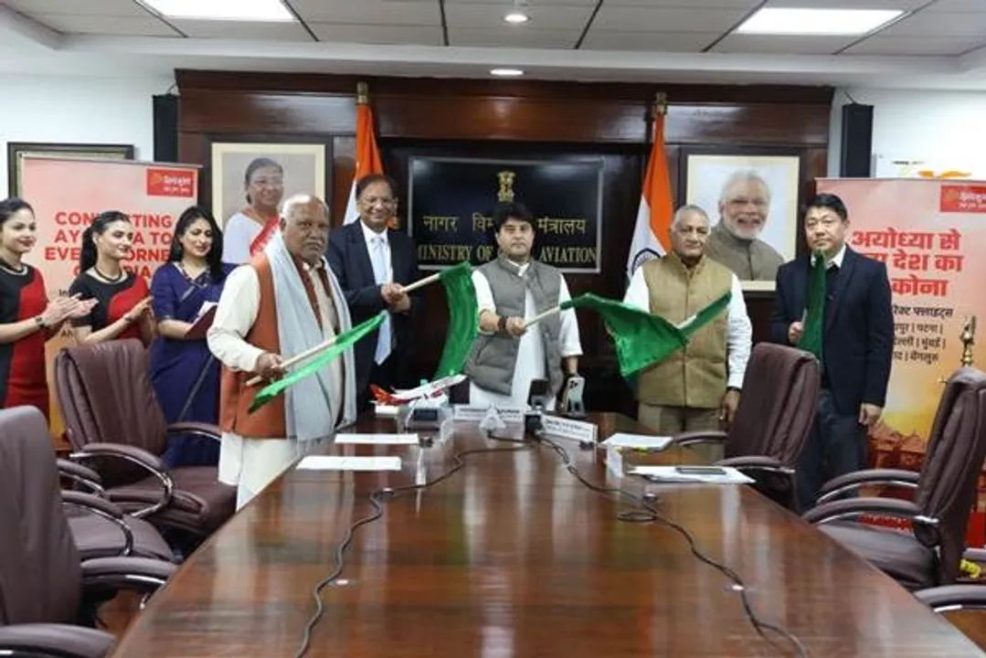 Union Minister Inaugurates 8 New Flight Routes to Ayodhya, Boosting Connectivity and Tourism