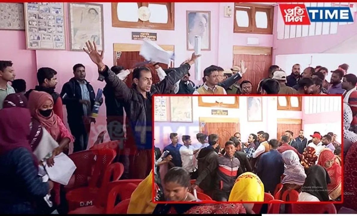 Chaos Erupts at Congress Building in Assam as Internal Dispute Turns Physical