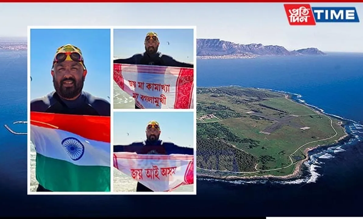 Assam's Elvis Ali Hazarika Makes History with Solo Swim Across Robben Island