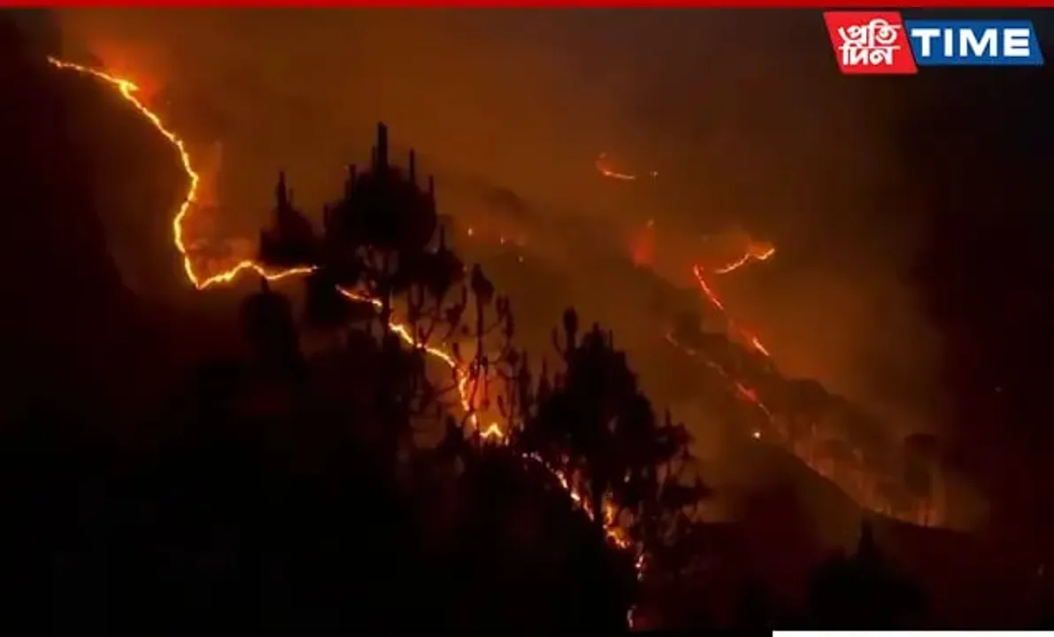 Massive Forest Fire In Nainital; IAF Deploys Choppers To Aid Ops