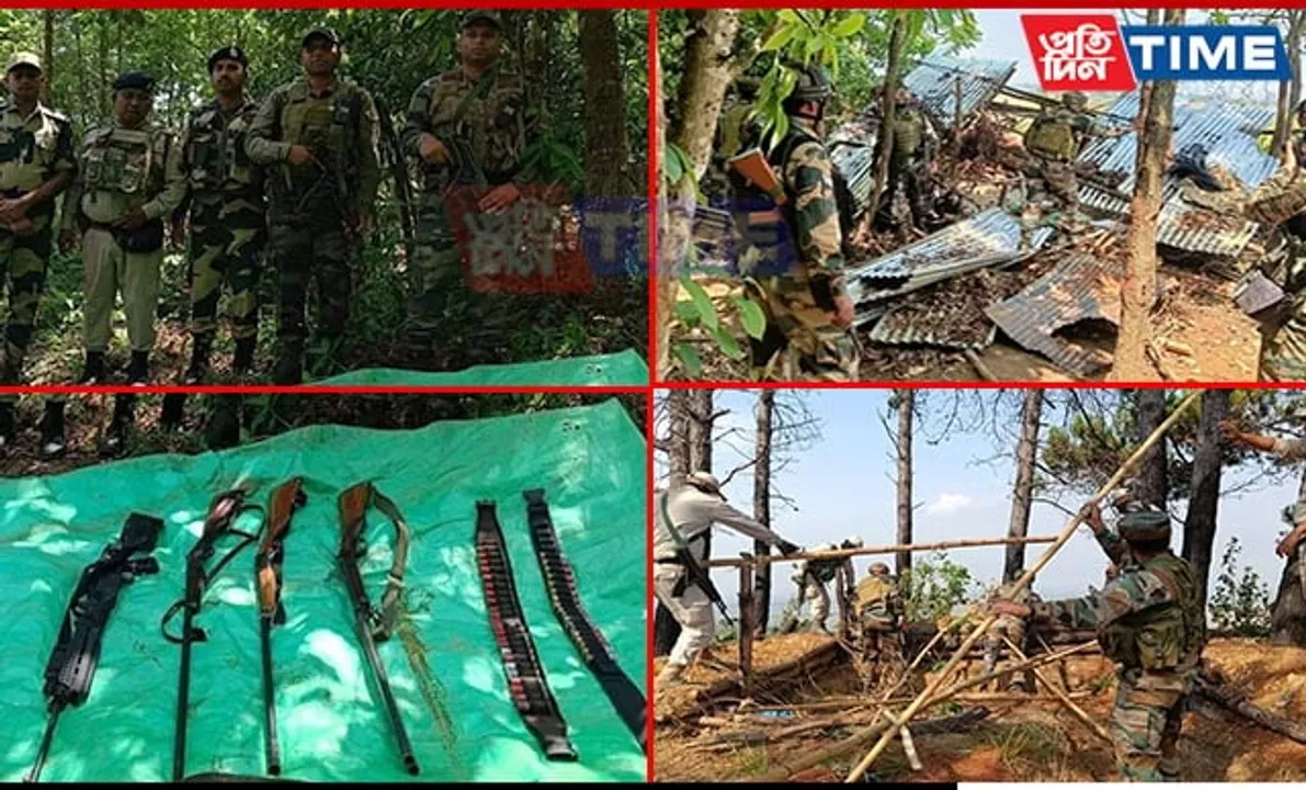Security Forces Dismantle Bunkers and Seize Illegal Arms in Manipur's Fringe Areas