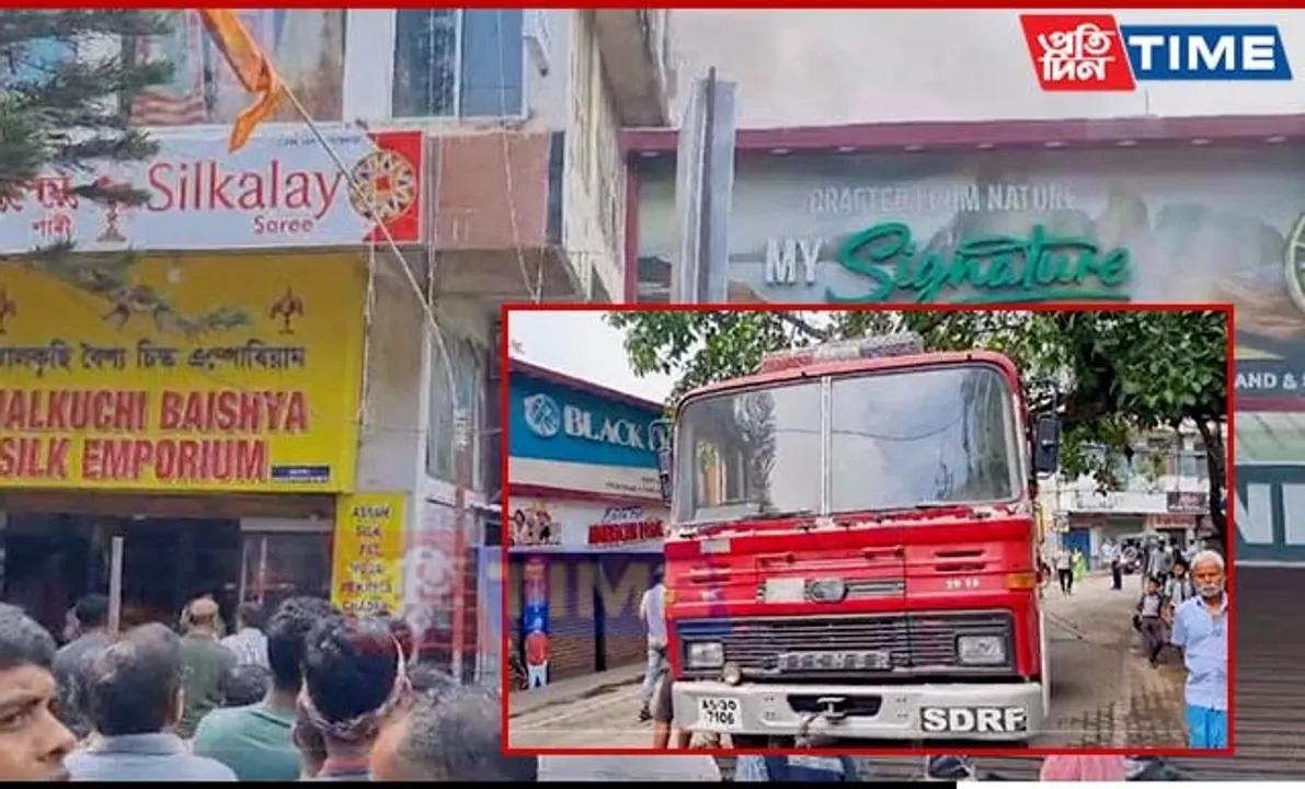 Fire Engulfs Fancy Bazar; 'Silkalay' Among Several Shops Gutted