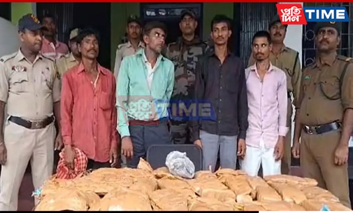Five Arrested with Significant Cannabis Haul at Tripura Border