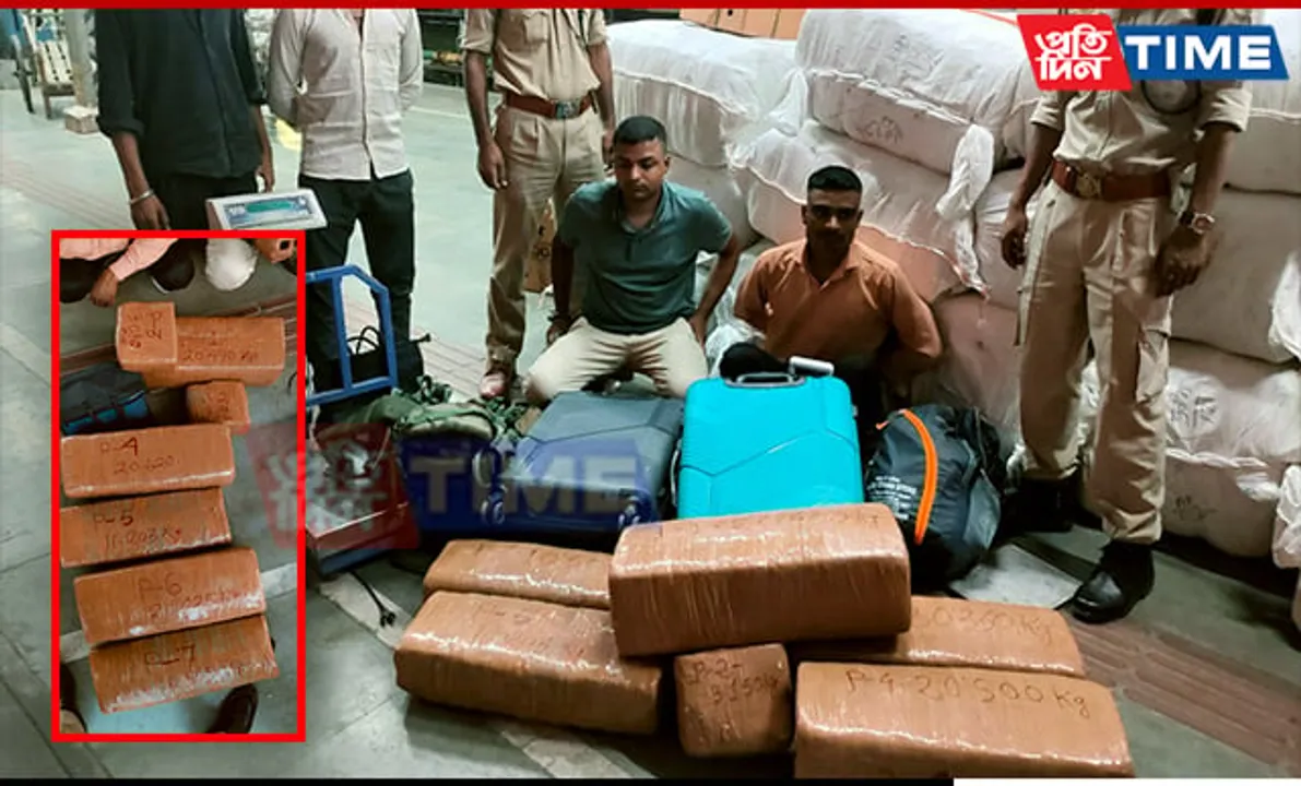 Guwahati: Two Arrested with Suspected Ganja in Tripura Sundari Express