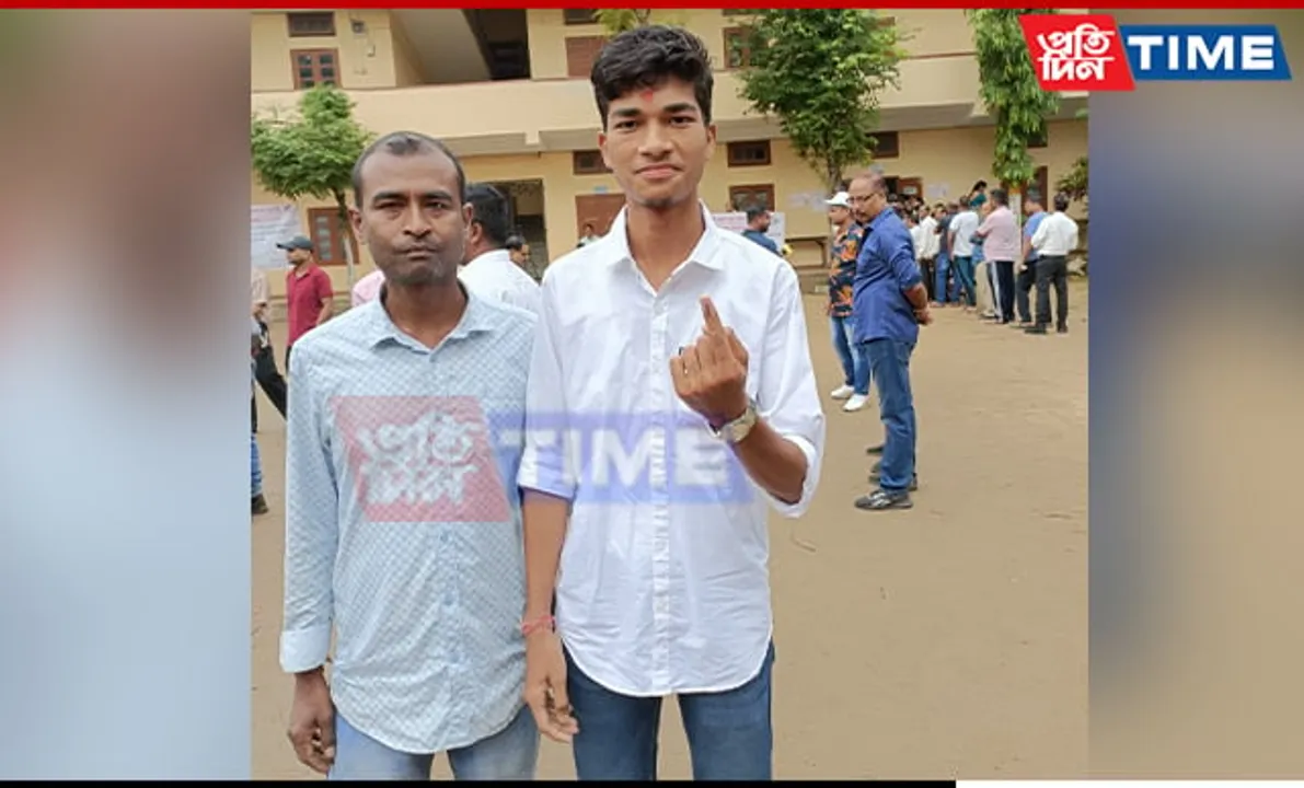 Guwahati LS Candidate Bijuli Kalita Medhi's Son Casts his First Vote