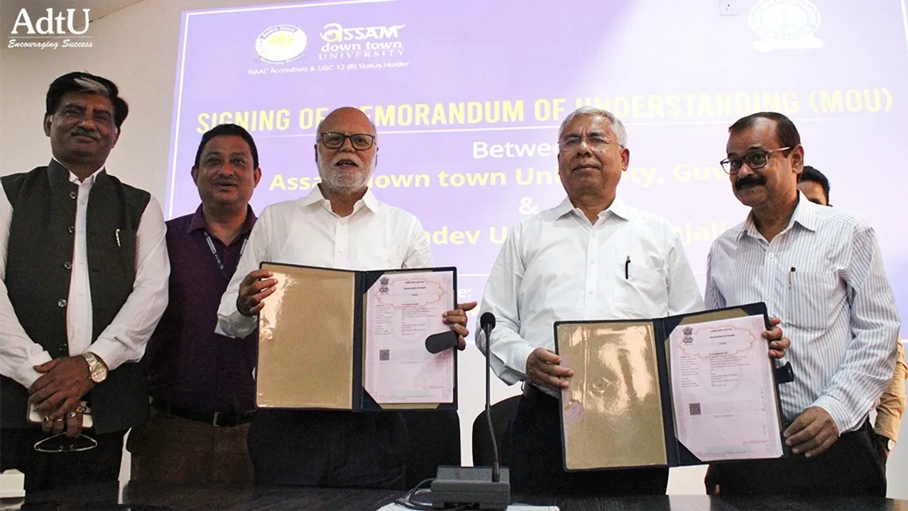 AdtU Signs MoU With Bhattadev University to Foster Long-Term Collaborations