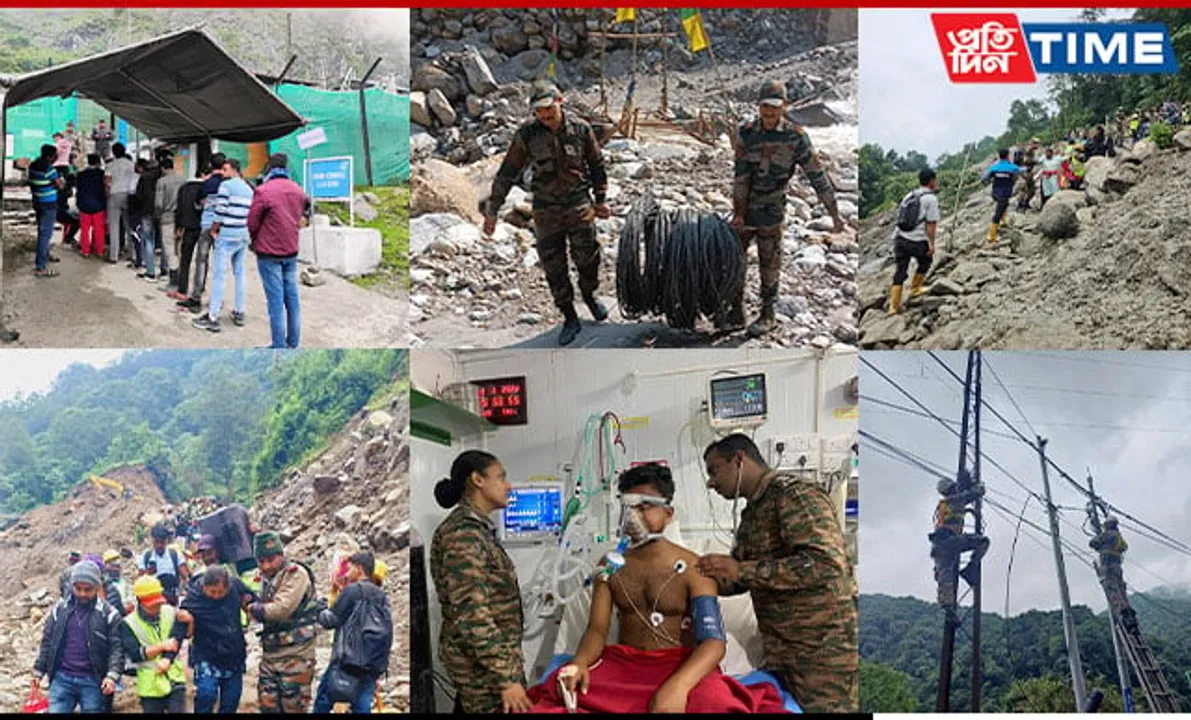 Indian Army's Trishakti Corps Continues Relief Operations in North Sikkim
