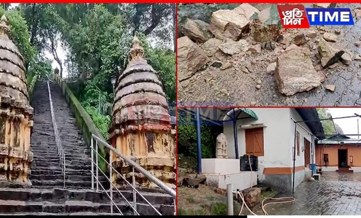 Torrential Rains Trigger Landslides, Imperil North Guwahati Heritage Sites