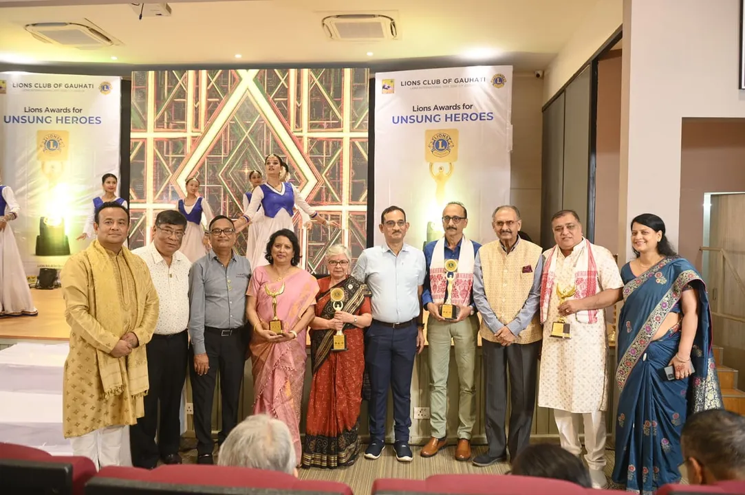 Lions Club of Gauhati Honors Unsung Heroes at Prestigious Awards Ceremony