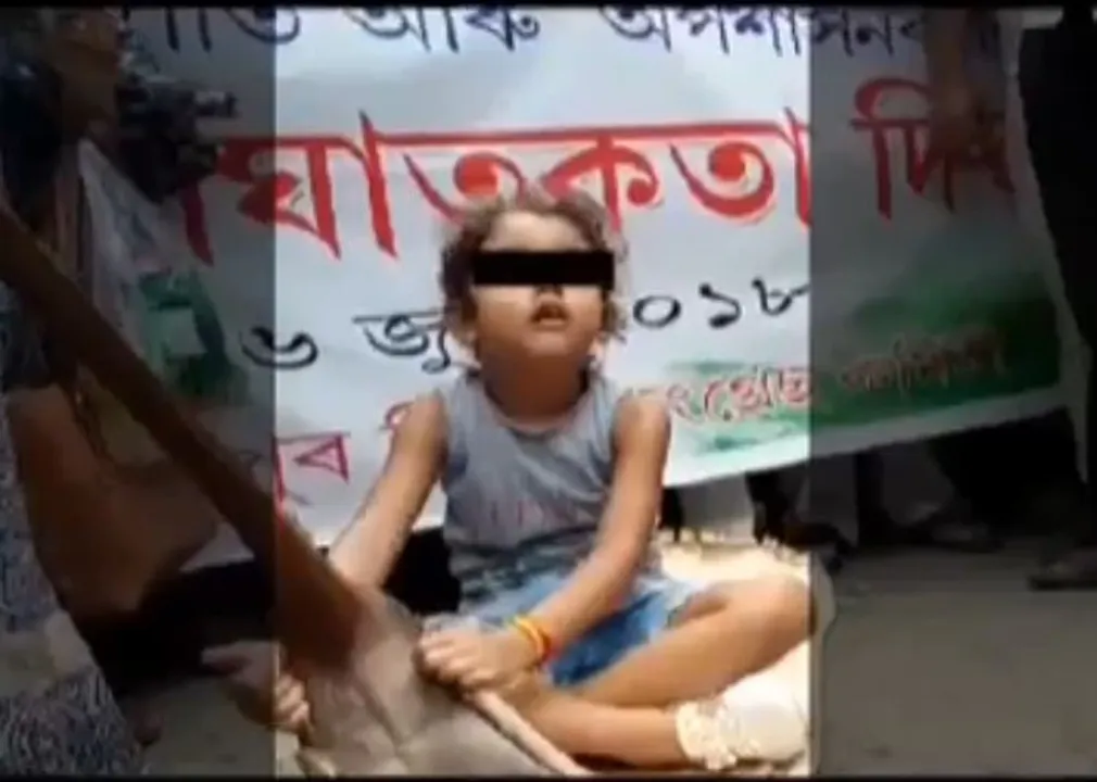 Three arrested for using minor as prop during Congress’ protest rally