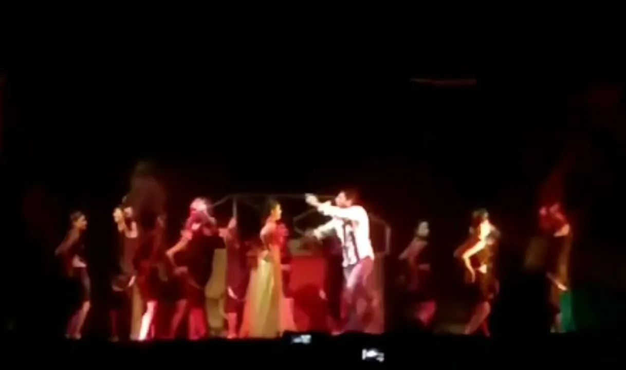 Rajmukut Theatre: Actor falls off ramp