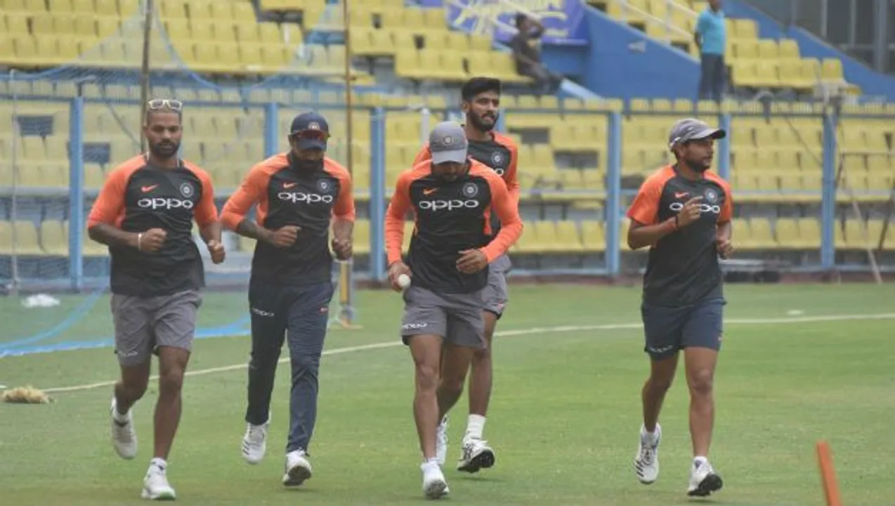 India sweat it out ahead of Barsapara ODI