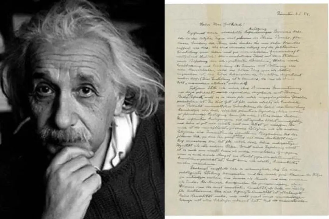 Albert Einstein’s letter sold for USD 3 million