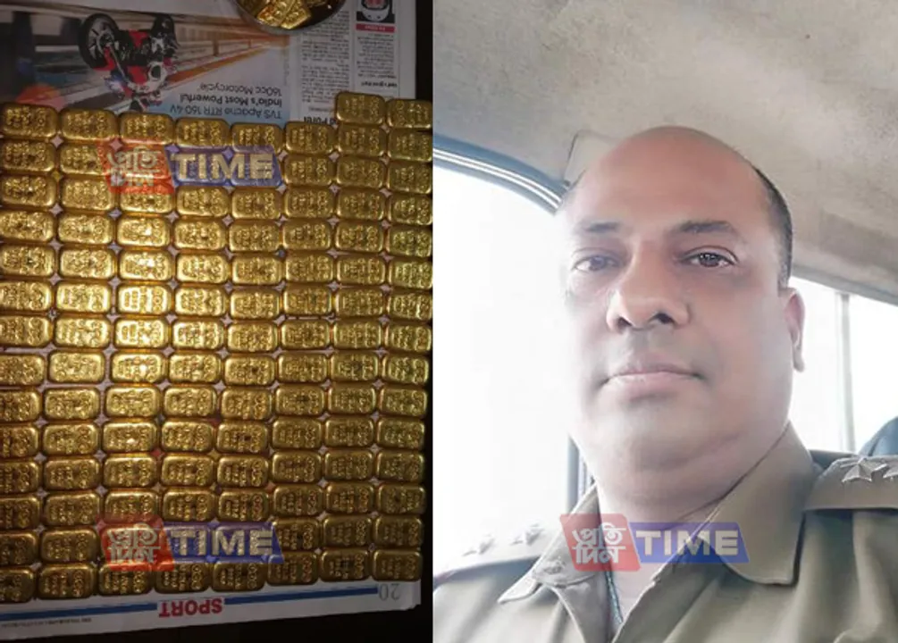 Dispur SI loots 60 gold biscuits, suspended