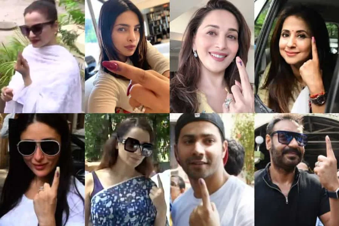Celebrities, Candidates cast vote | Photo Gallery