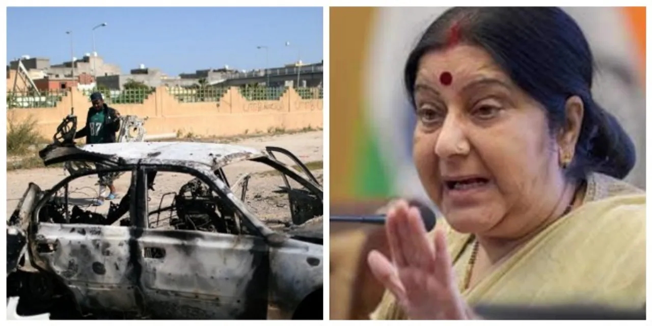 Sushma Swaraj urges Indians to leave war-torn Libya