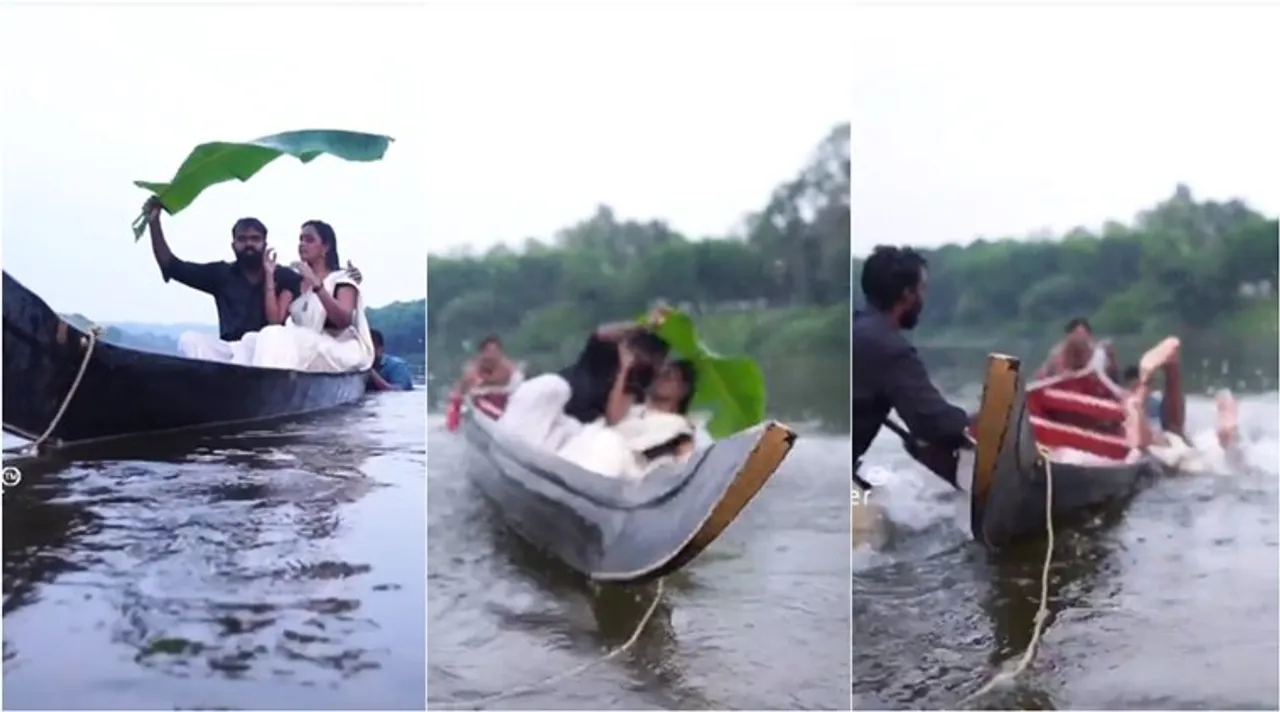 WATCH | Kerala couple falls into river during romantic photoshoot