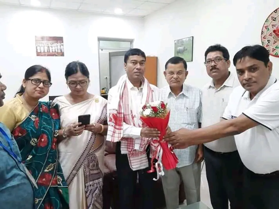 Rameswar Teli’s first home visit post MP election
