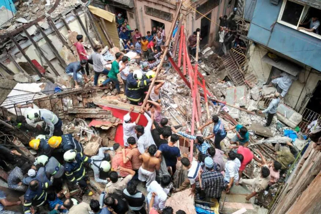 Mumbai building collapses killing 2, over 40 trapped