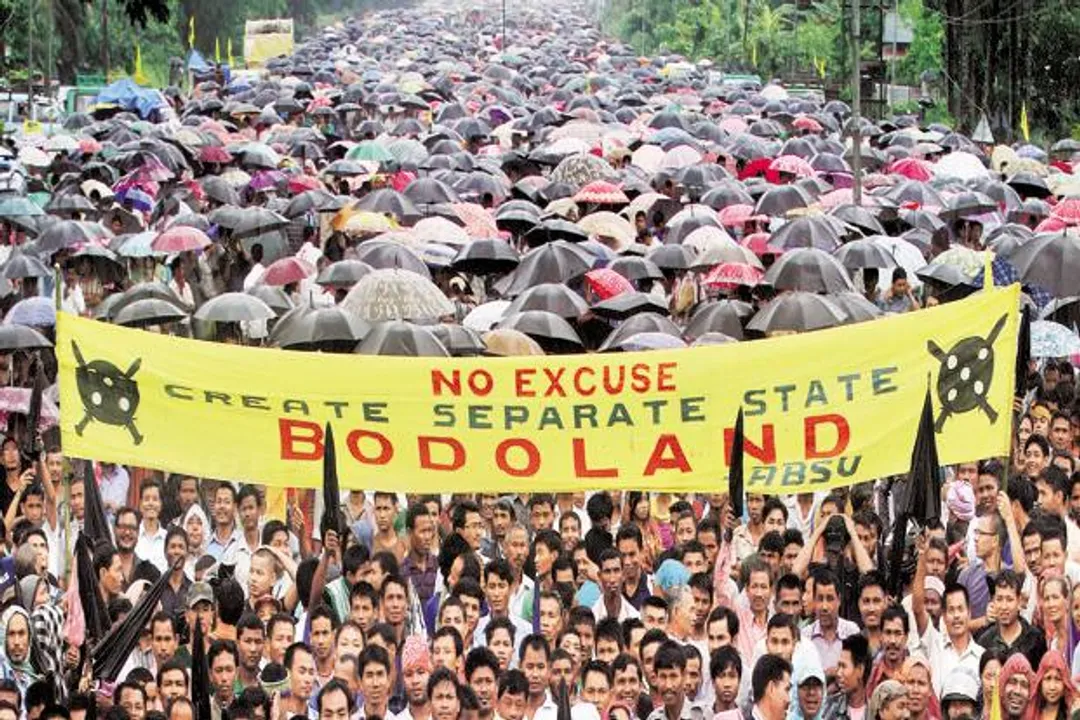 Mass Rally in Chirang Demanding Separate Bodoland
