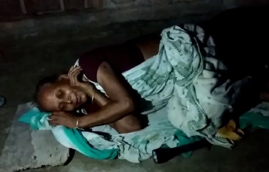 Elderly woman thrown out of her own house