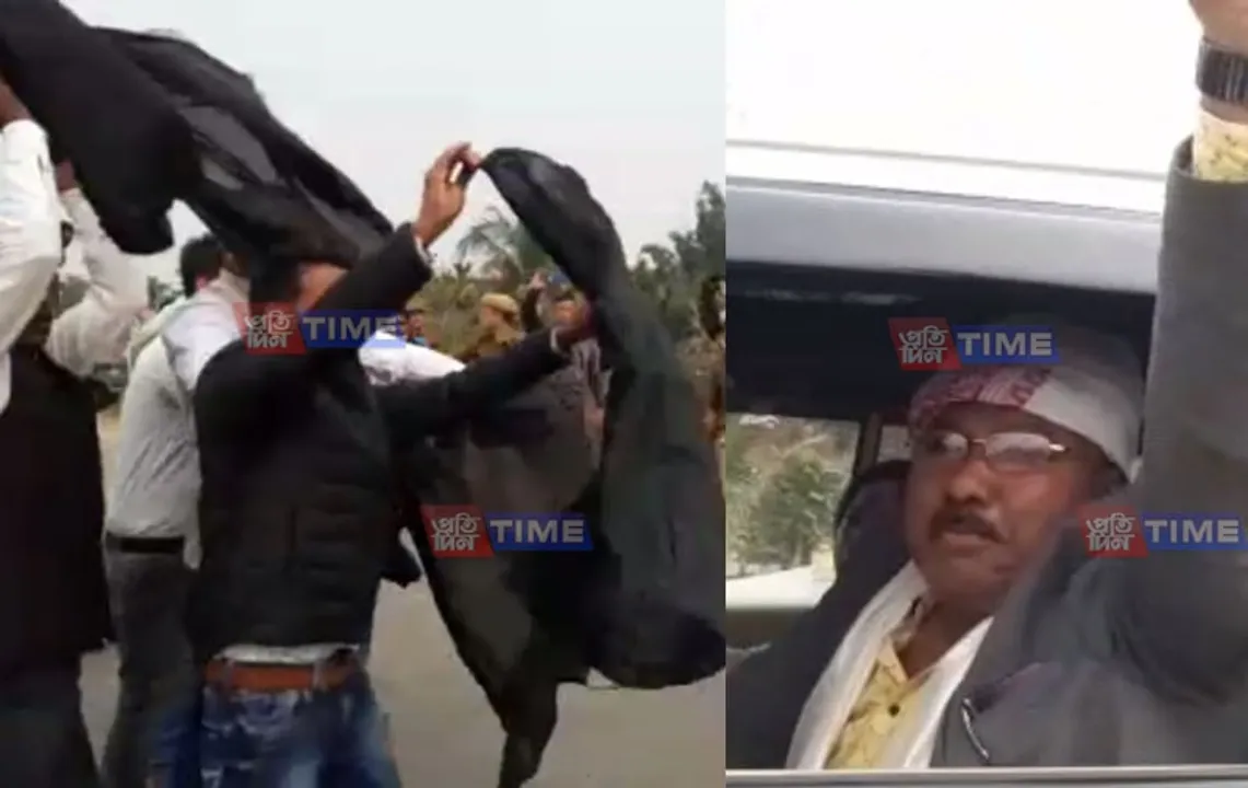Black flags welcome new minister Jogen Mohan