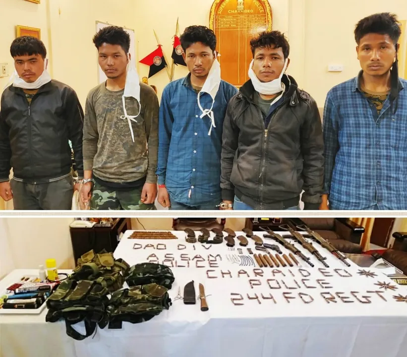 Five ULFA (I) Cadres Nabbed at Charaideo