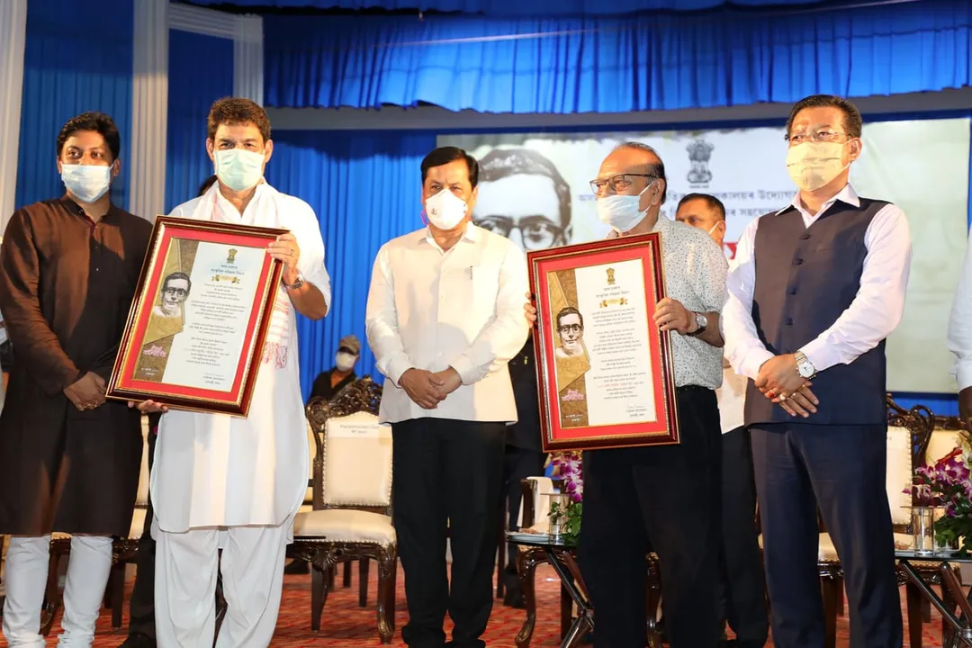 Artistes Aishwarya Kakati & Bhabesh Baruah Conferred with Natasurya Award
