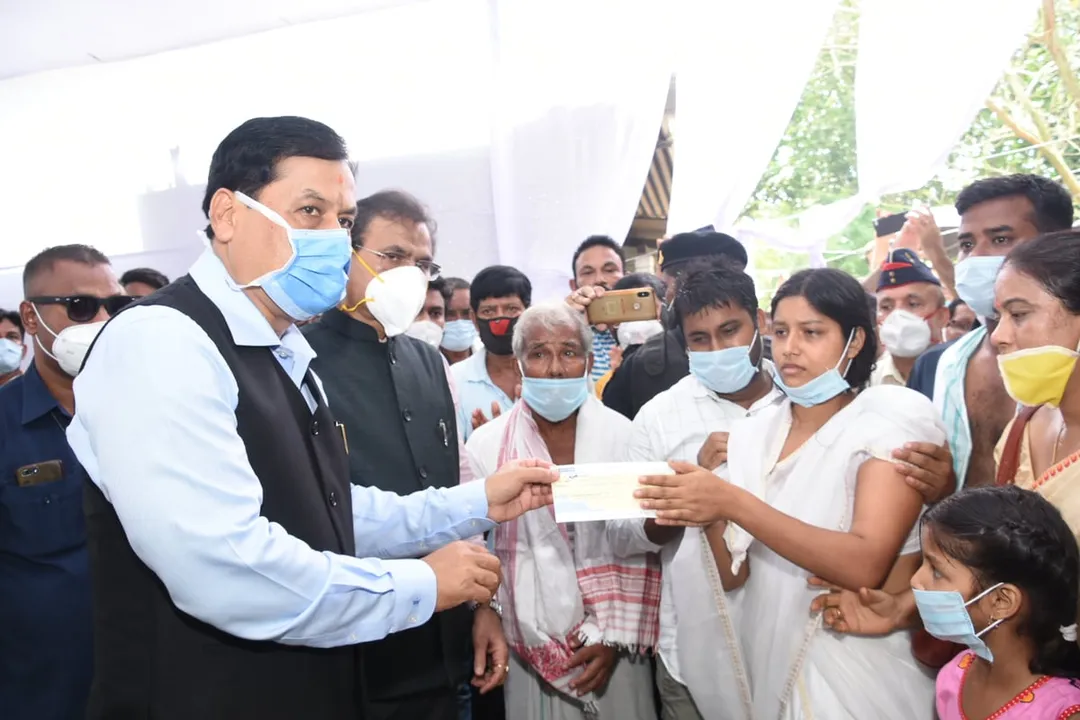 Pathsala: CM Sonowal Visits Martyr Pranay Kalita’s Family