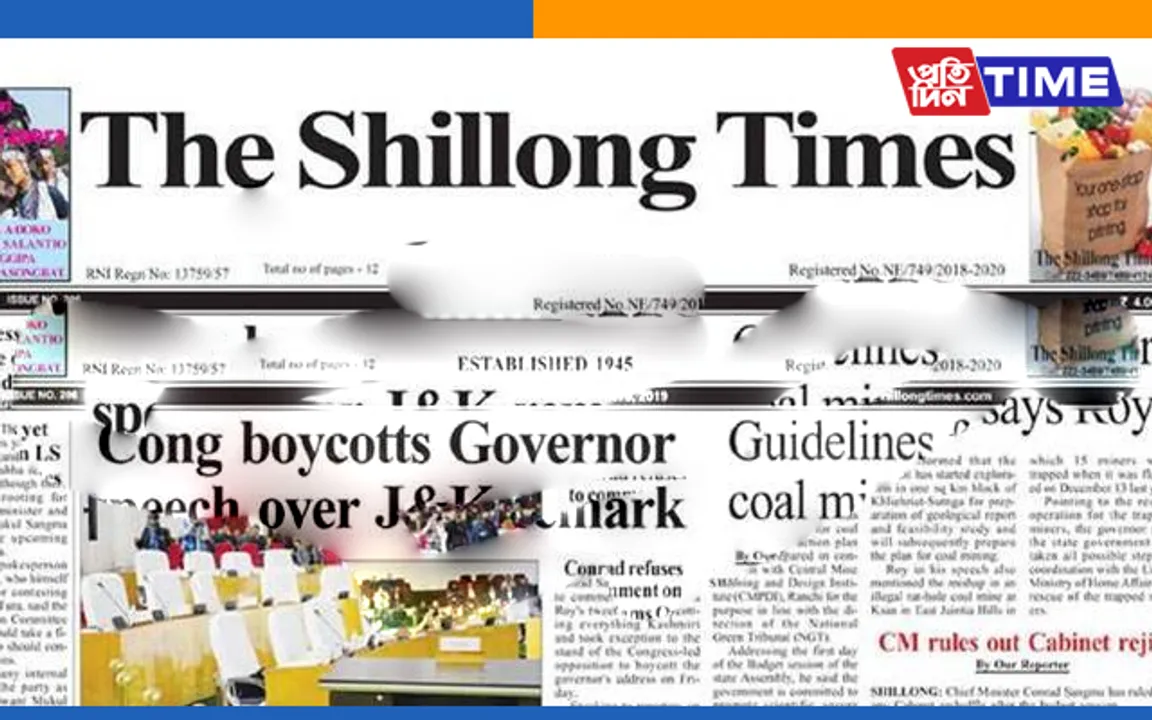 Shillong Times To Stop Printing For ‘Violating COVID-19 Protocols’