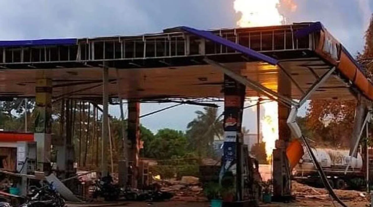 Odisha: 8 Injured In Major Fire At IOCL Petrol Pump
