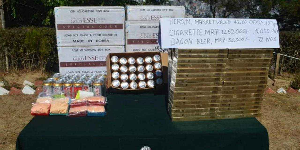 Heroin, Foreign Cigarettes, Beer Seized In Mizoram, 2 Arrested