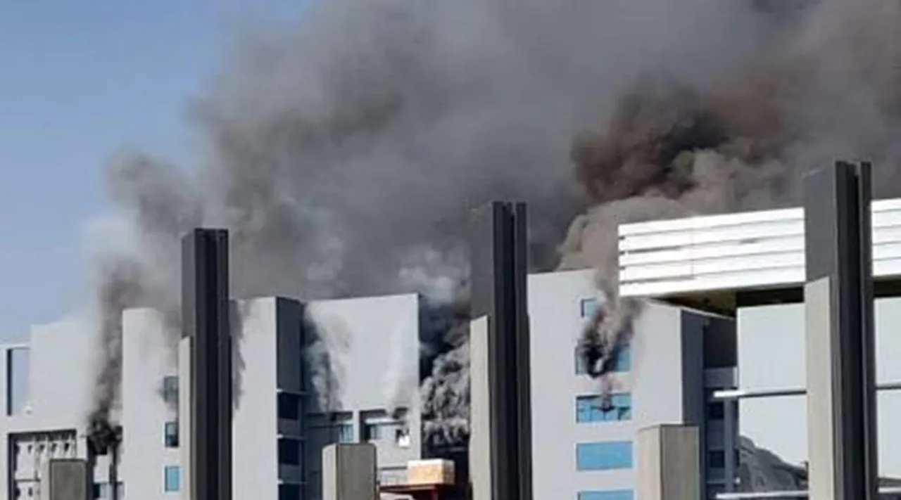 Fire Breaks Out At Covishield Vaccine Maker SII Plant | Video