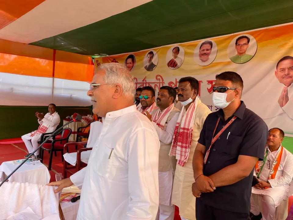 Bhupesh Baghel Spearheads Congress’s 5-Guarantee Campaign For Assam Polls