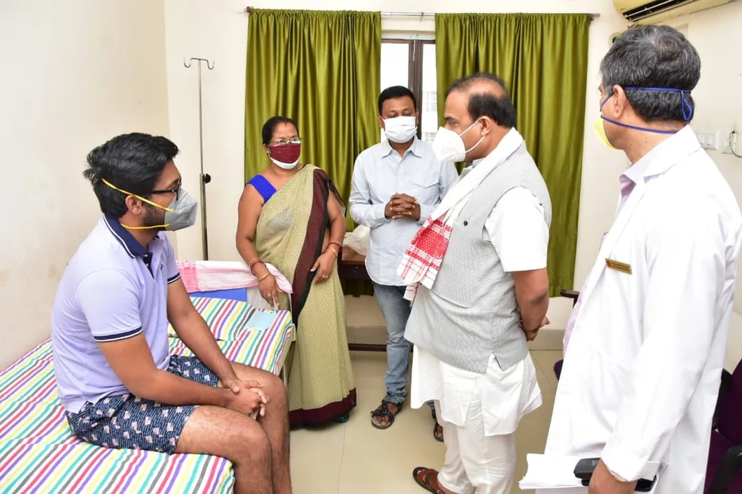 Assam: CM Sarma takes Stock of Dr. Seuj Senapati’s Health