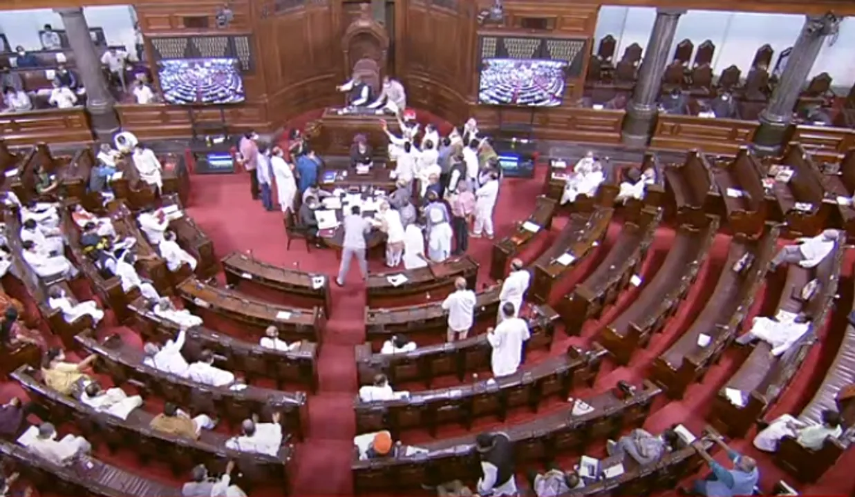 Rajya Sabha Adjourned For Today Amid Protests By Opposition