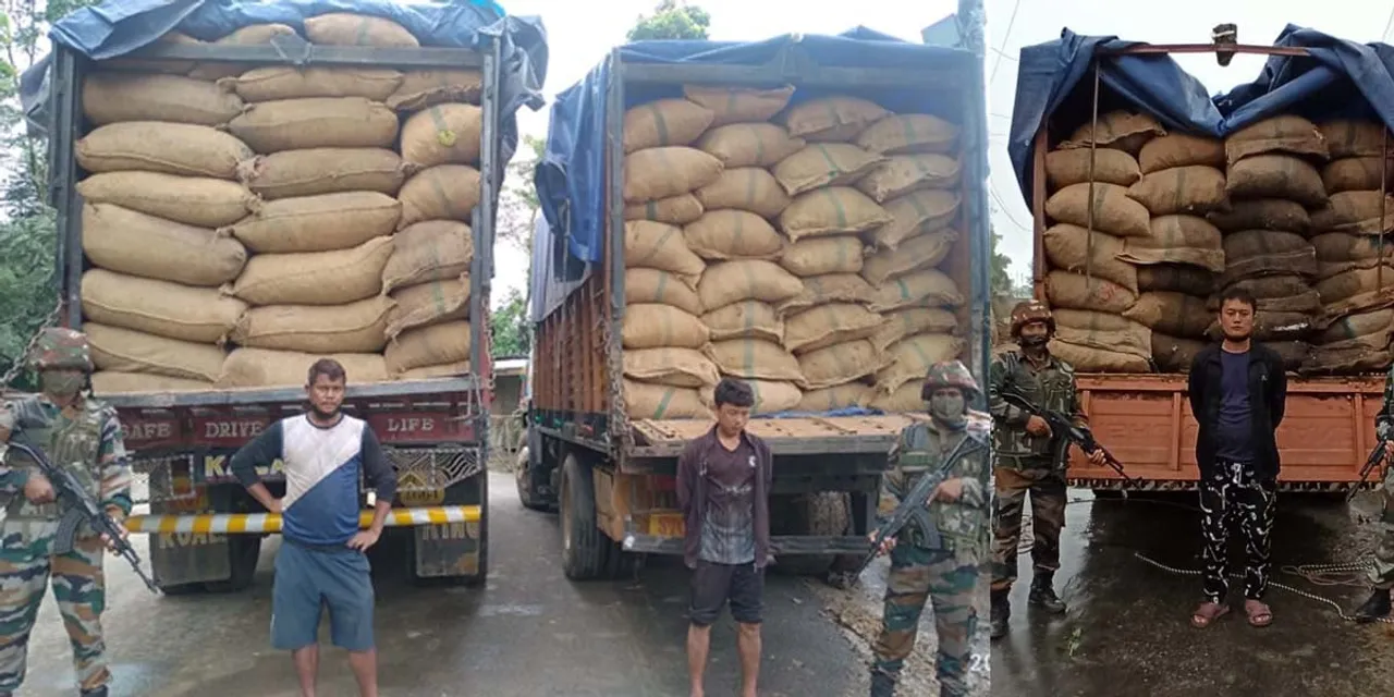 370 Bags Of Areca Nuts Seized In Mizoram, 3 Held