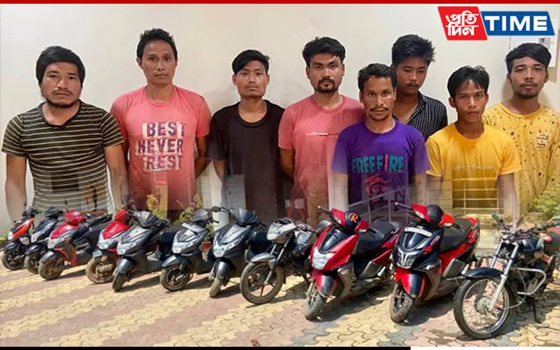 Assam: Gang Of Motorcycle Thieves Busted, 12 Bikes Stolen Recovered