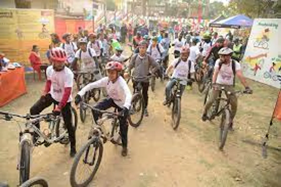 Guwahati: NDRF Jawans Takes out Bicycle Rally Ahead of I-Day