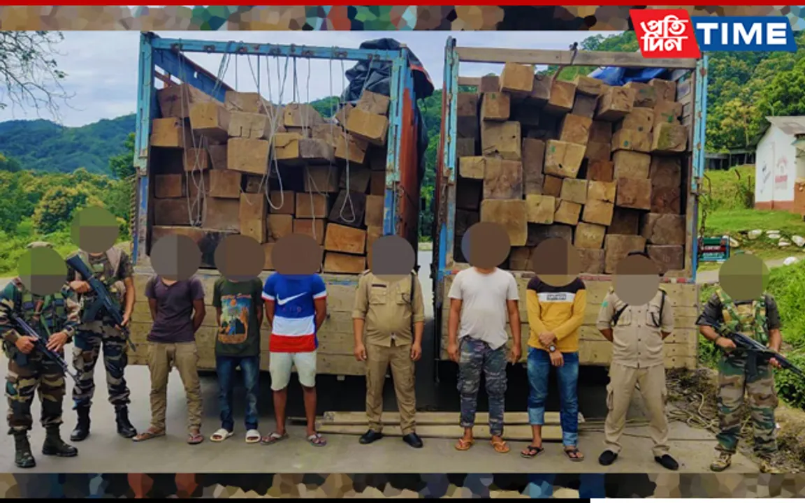 Timber Smuggling Racket Busted In Nagaland, 5 Held