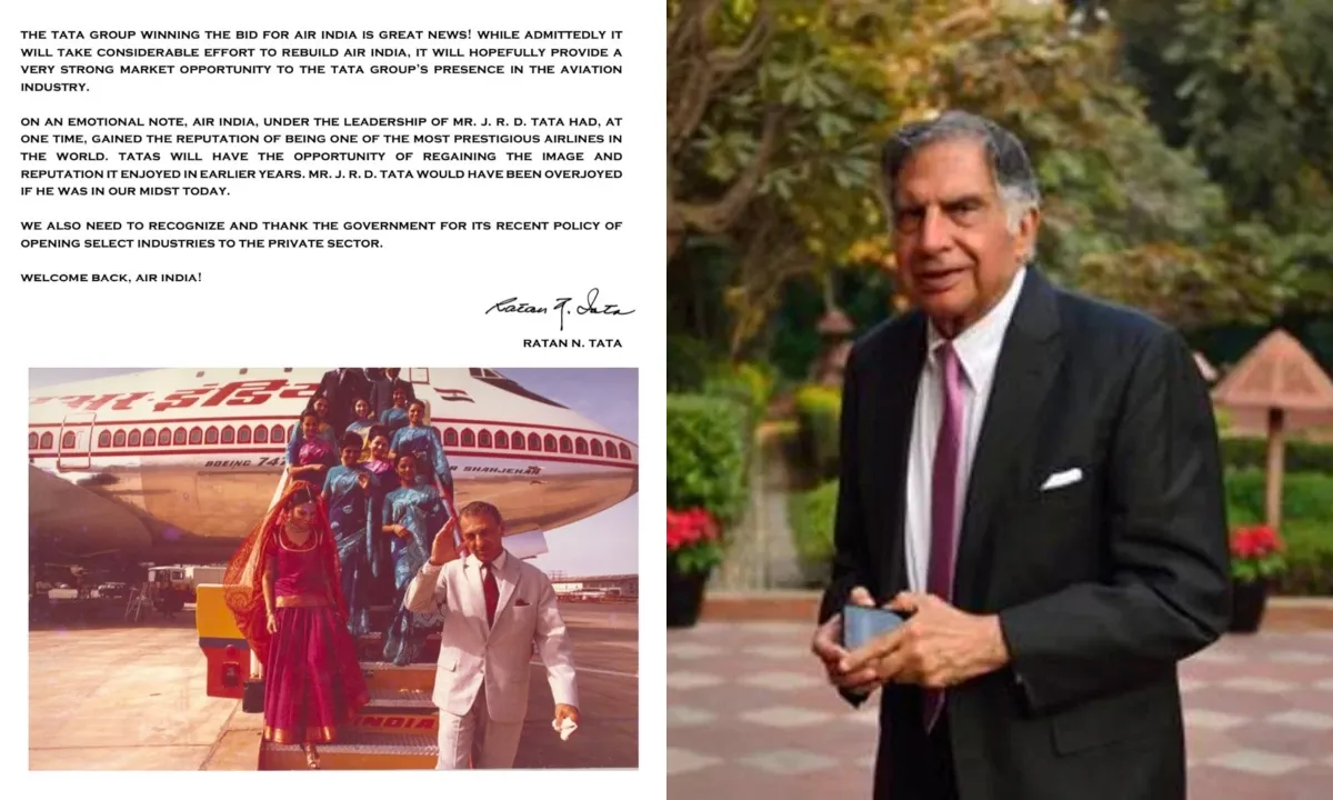 “Welcome Back, Air India”, Ratan Tata Tweets After Group Wins Bid