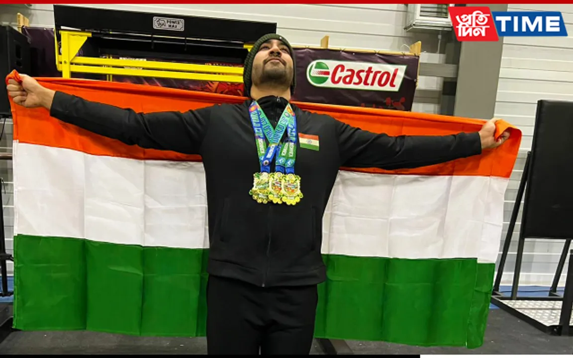 Adityaraj Sarma Wins 3 Golds In World Power Lifting Competition