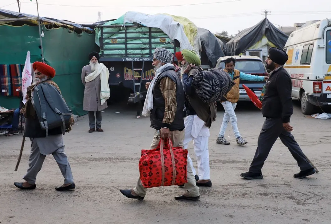 Farmers Begin Journey Back Home with Victory Rally After More than a Year