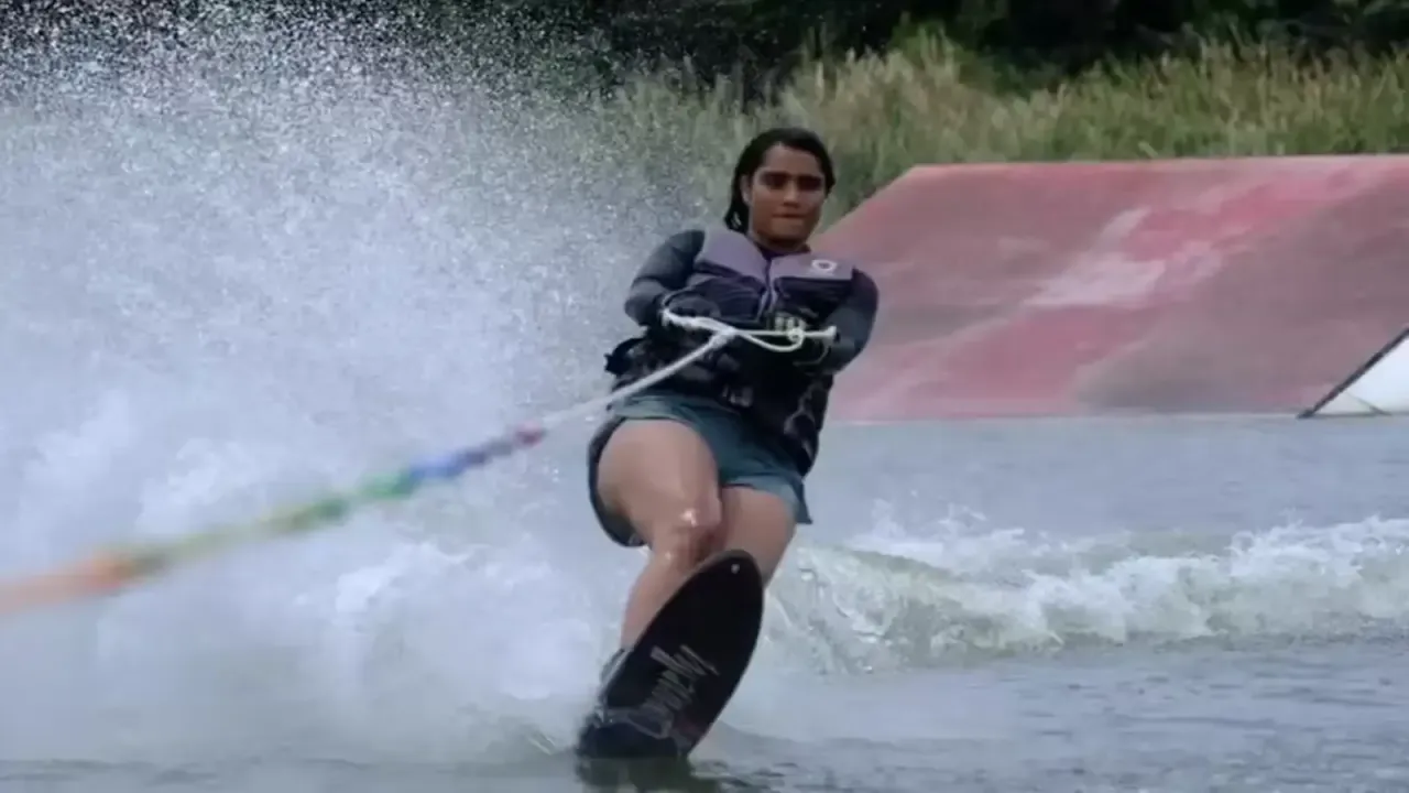 anuja vaidya waterskiing