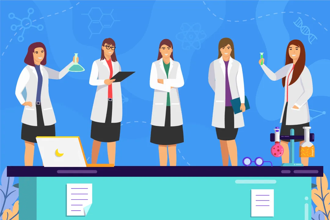 Female scientist