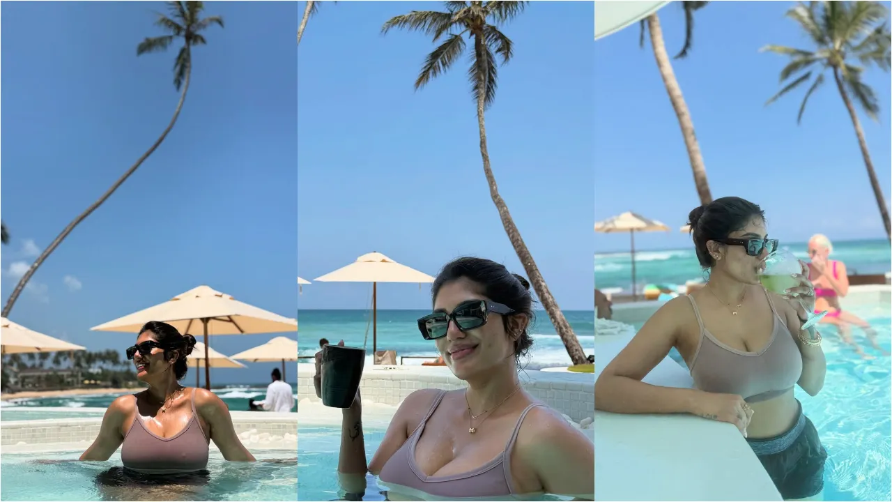 supritha hot show in beach